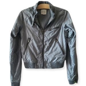 Urban Outfitters Retro Silence + Noise Steel Gray Windbreaker Size XS